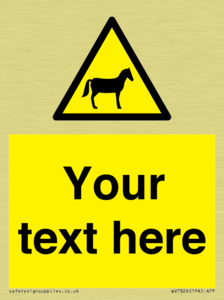 Custom warning horses